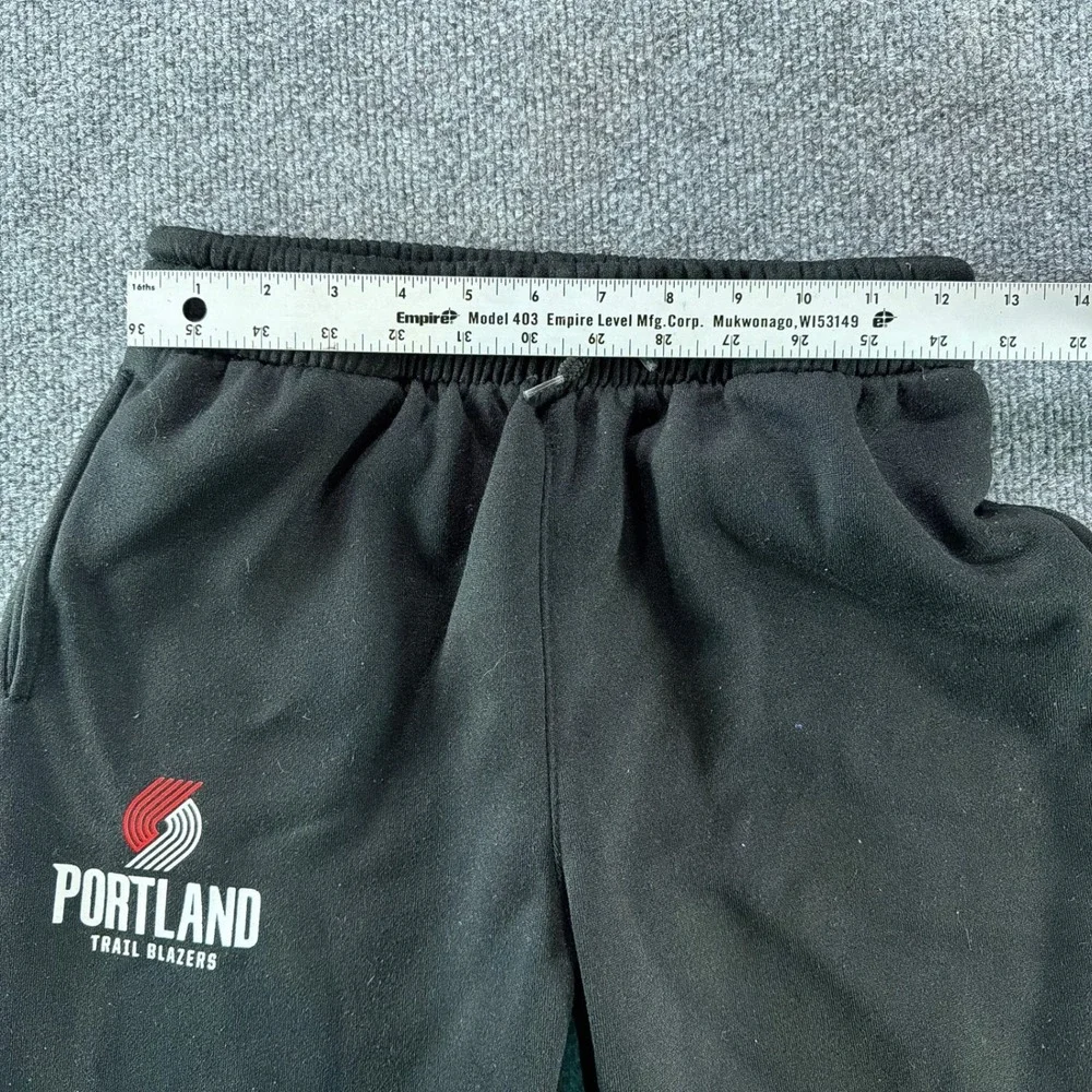 NBA Portland Trail Blazers Youth Black Fleece Jogger Sweatpants Kids L 14-16